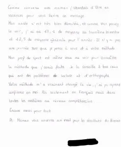 Témoignage d'une petite fille dyslexique