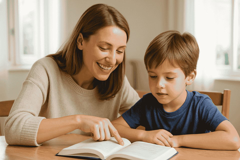 Dyseurope apprendre à lire à son enfant M Maman apprend à lire à son enfant